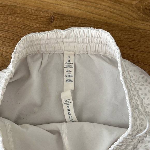 White Lululemon Shorts - Picture 3 of 5